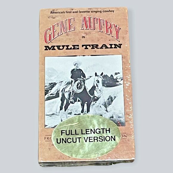 Gene Autry VHS Lot of 4 Western Cowboy Movies Beyond Purple Hills Mule - Picture 5 of 6